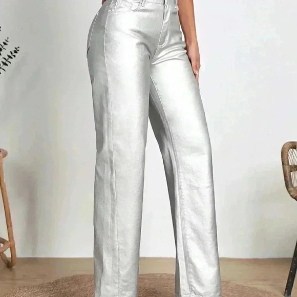 Contemporary Straight Leg Jeans Silver - Picture 6 of 6